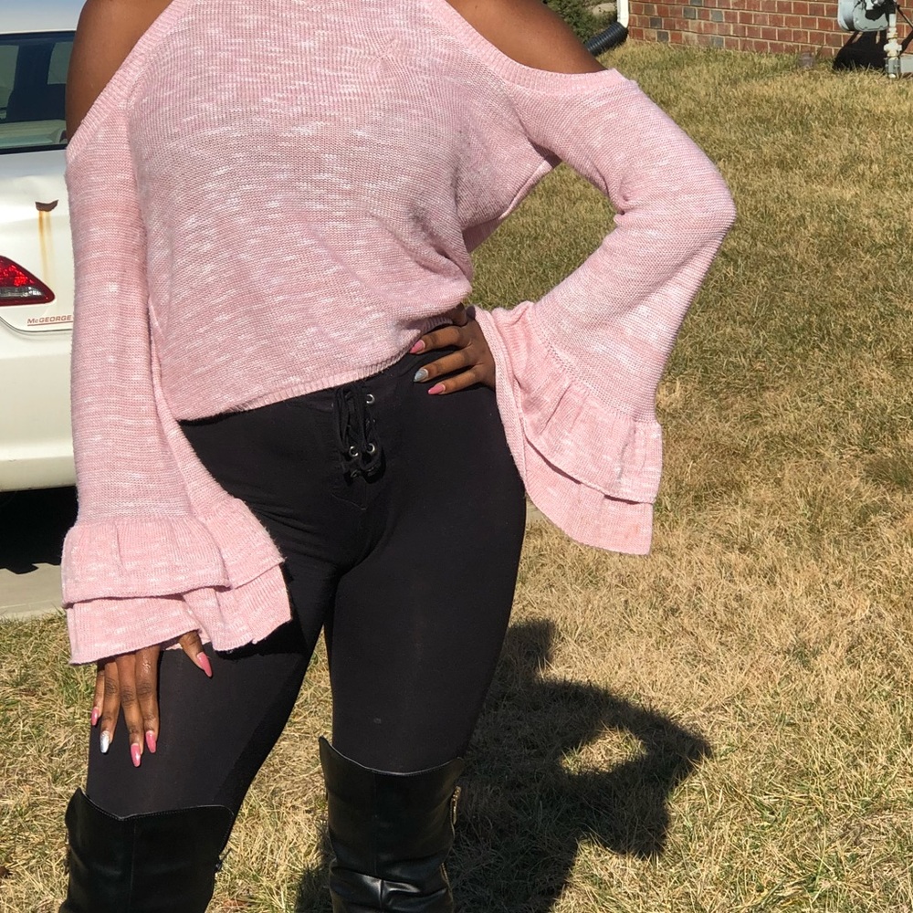 Off the shoulder sweater